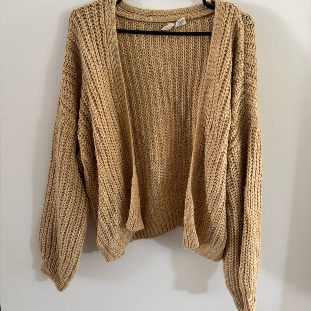 Cozy Tan Knit Sweater
